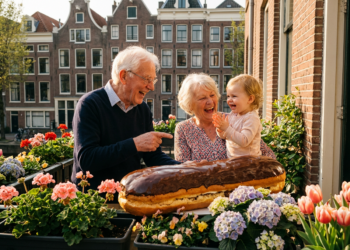 Diamanten bruidspaar in het zonnetje gezet met enorme Bossche Bol