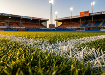 Stadion De Vliert maakt zich op voor belangrijke voetbalmiddag