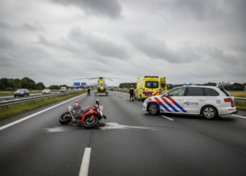 Motorrijder zwaargewond na eenzijdig ongeval op A2 richting Den Bosch