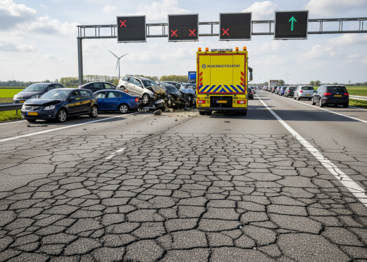 Fikse vertraging op A2 richting Den Bosch door ongeval met meerdere voertuigen