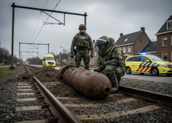 Treinverkeer rond knooppunt Weesp hervat na vondst vliegtuigbom uit WO II