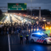 A59 tijdelijk afgesloten wegens protest tegen komst asielzoekerscentrum