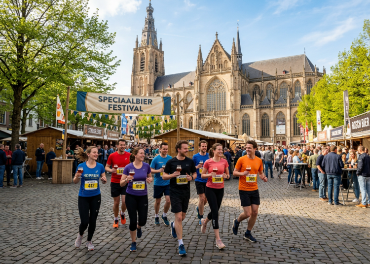 Hardlopen en speciaalbier proeven gecombineerd tijdens nieuwe Bierrun en -walk