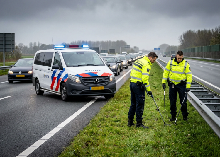 Zoektocht op A59 naar telefoon van mishandelde vrouw levert 'meerdere goederen' op